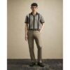 Slim Fit Stretch Chino Trousers in Beige