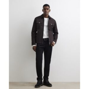 Slim Fit Stretch Jeans in Black