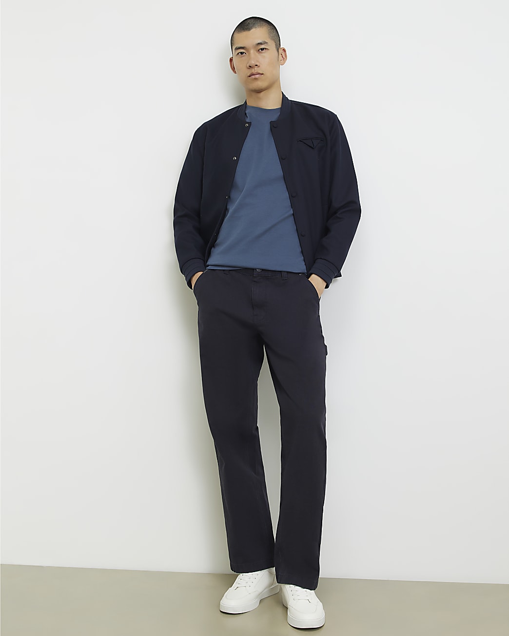 Slim Fit T-shirt in Blue - Image 4 Slim Fit T-shirt in Blue
