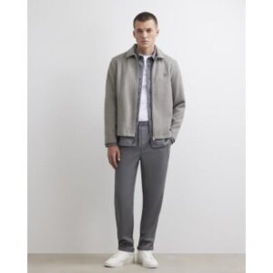 Slim Fit Turn Up Hem Joggers in Grey