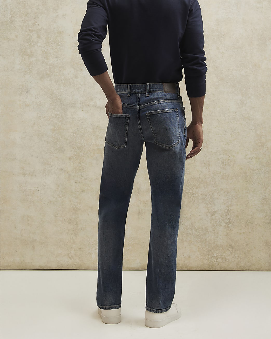 Straight Fit Jeans in Blue - Image 3 Straight Fit Jeans in Blue
