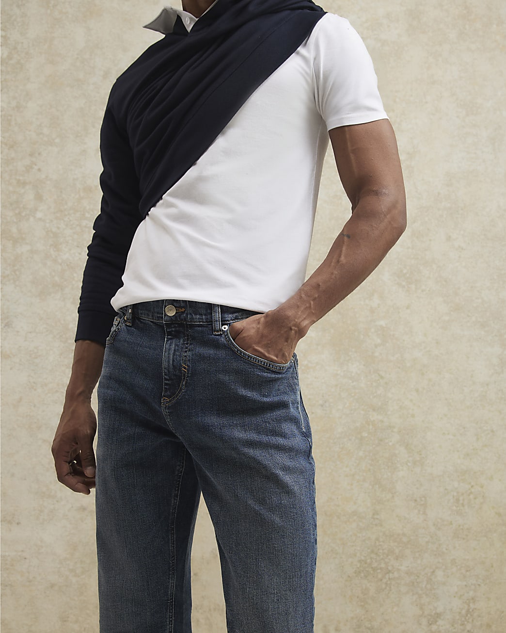 Straight Fit Jeans in Blue - Image 4 Straight Fit Jeans in Blue