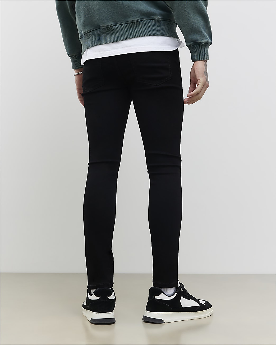 Super Skinny Stretch Jeans in Black - Image 3 Super Skinny Stretch Jeans in Black