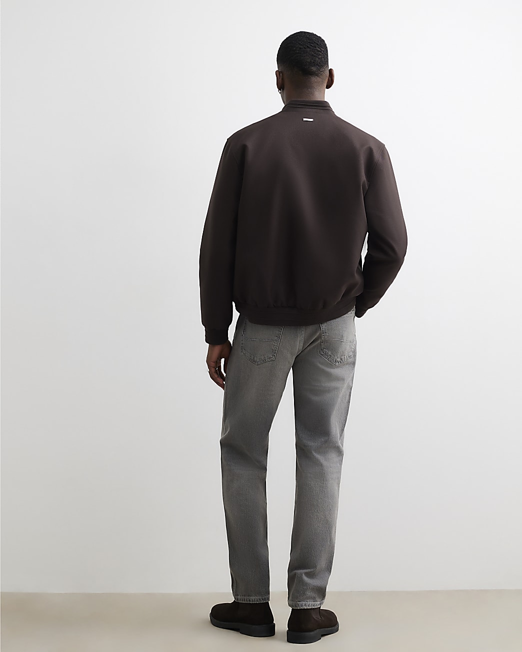 Tapered Fit Jeans in Grey - Image 3 Tapered Fit Jeans in Grey