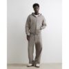 Wide Leg Cotton Washed Joggers in Grey