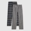 Woven Bottoms Pack of 2 Loungewear Set in Navy