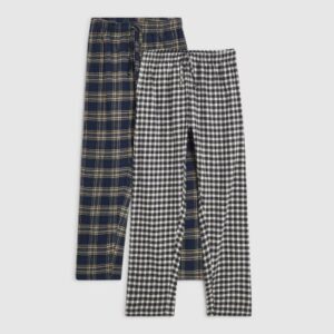 Woven Bottoms Pack of 2 Loungewear Set in Navy