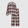 Woven Check Pyjama Set in Red