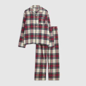 Woven Check Pyjama Set in Red