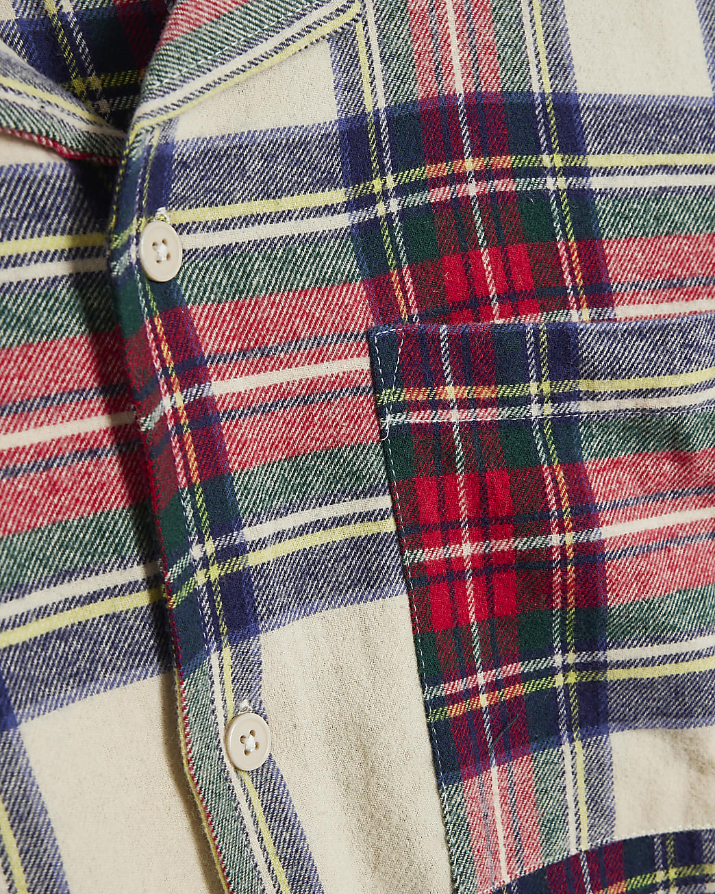 Woven Check Pyjama Set in Red - Image 3 Woven Check Pyjama Set in Red