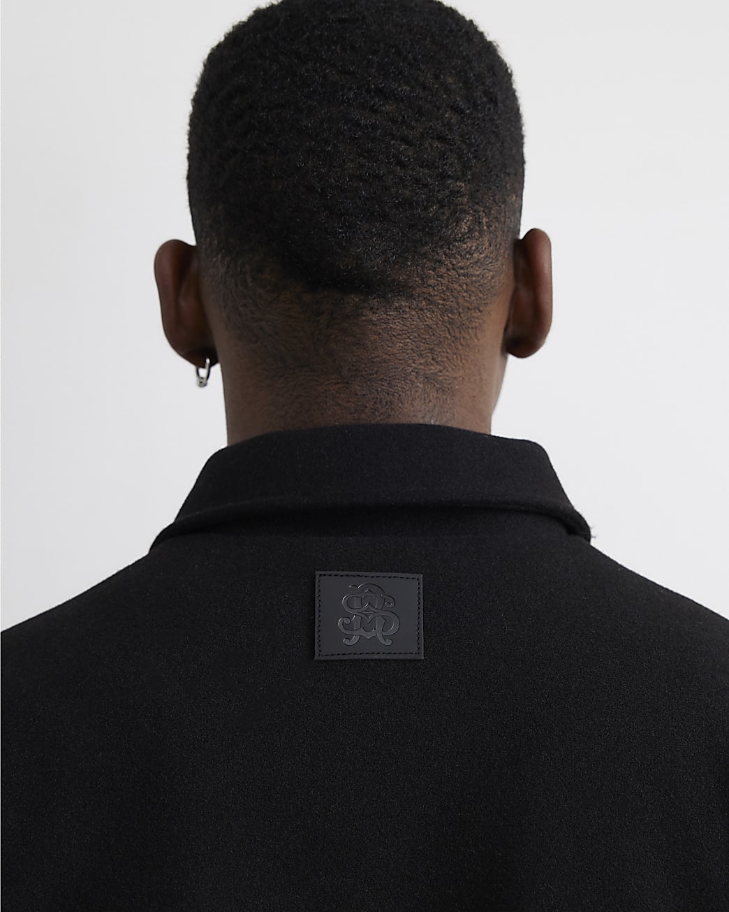 Zip Through Embroidered Ri Shacket in Black - Image 4 Zip Through Embroidered Ri Shacket in Black