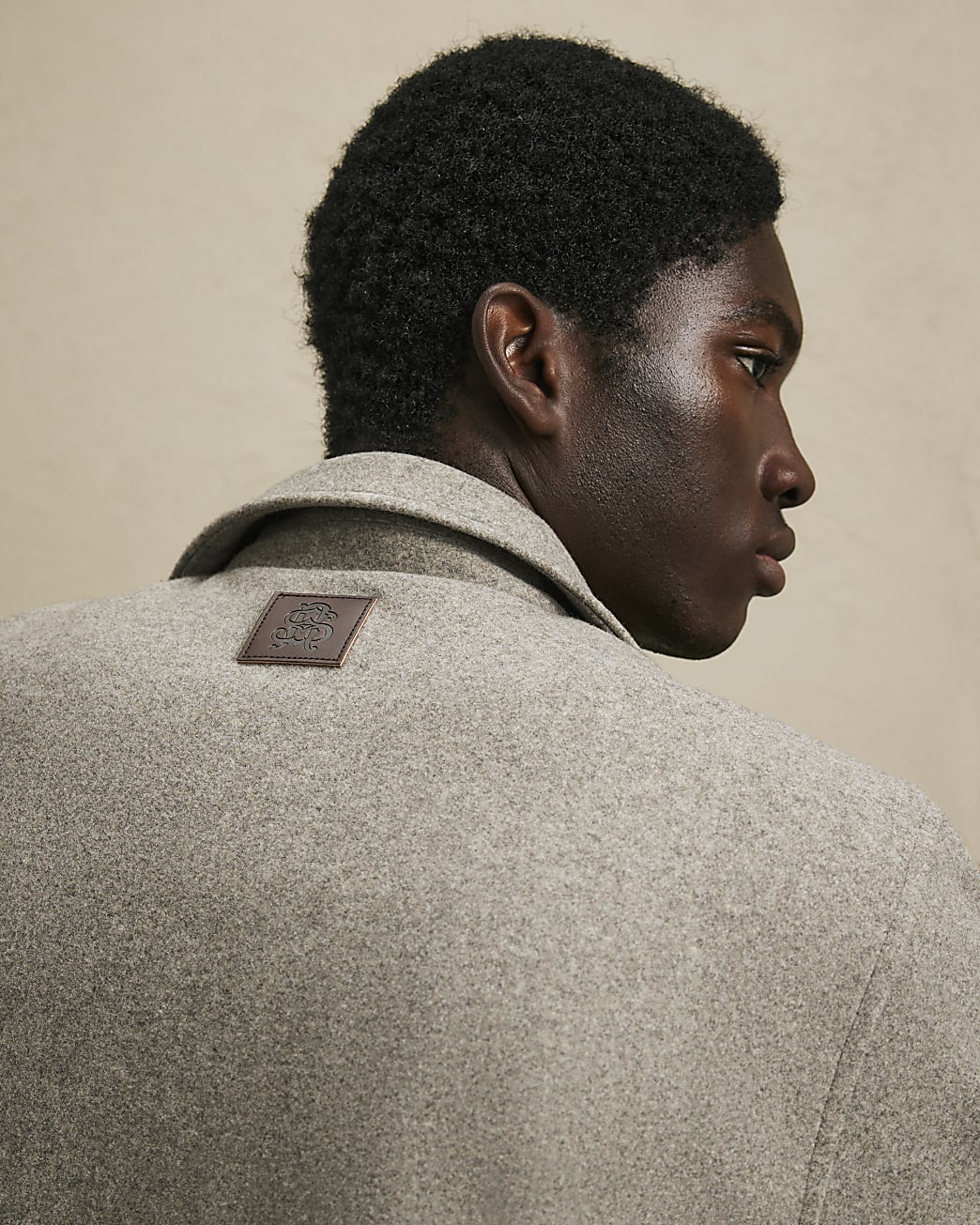 Zip Through Embroidered Shacket in Grey - Image 4 Zip Through Embroidered Shacket in Grey